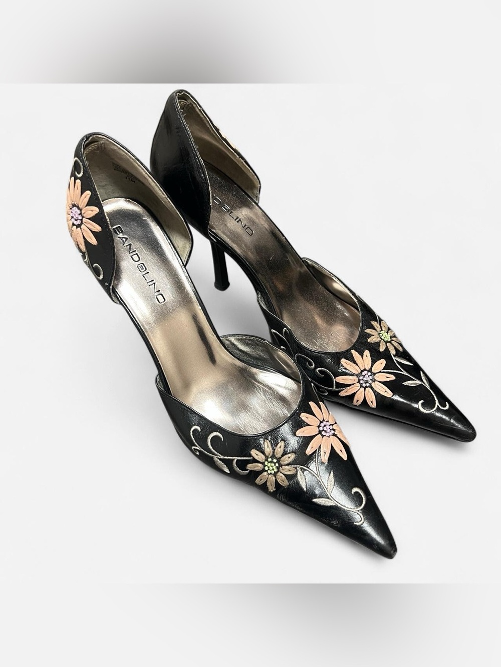 Vintage 90’s Bandolino black leather D'Orsay pumps